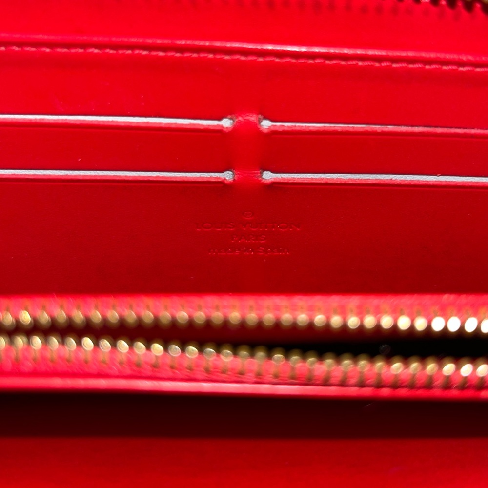 Louis Vuitton RedOrange Vernis Wallet